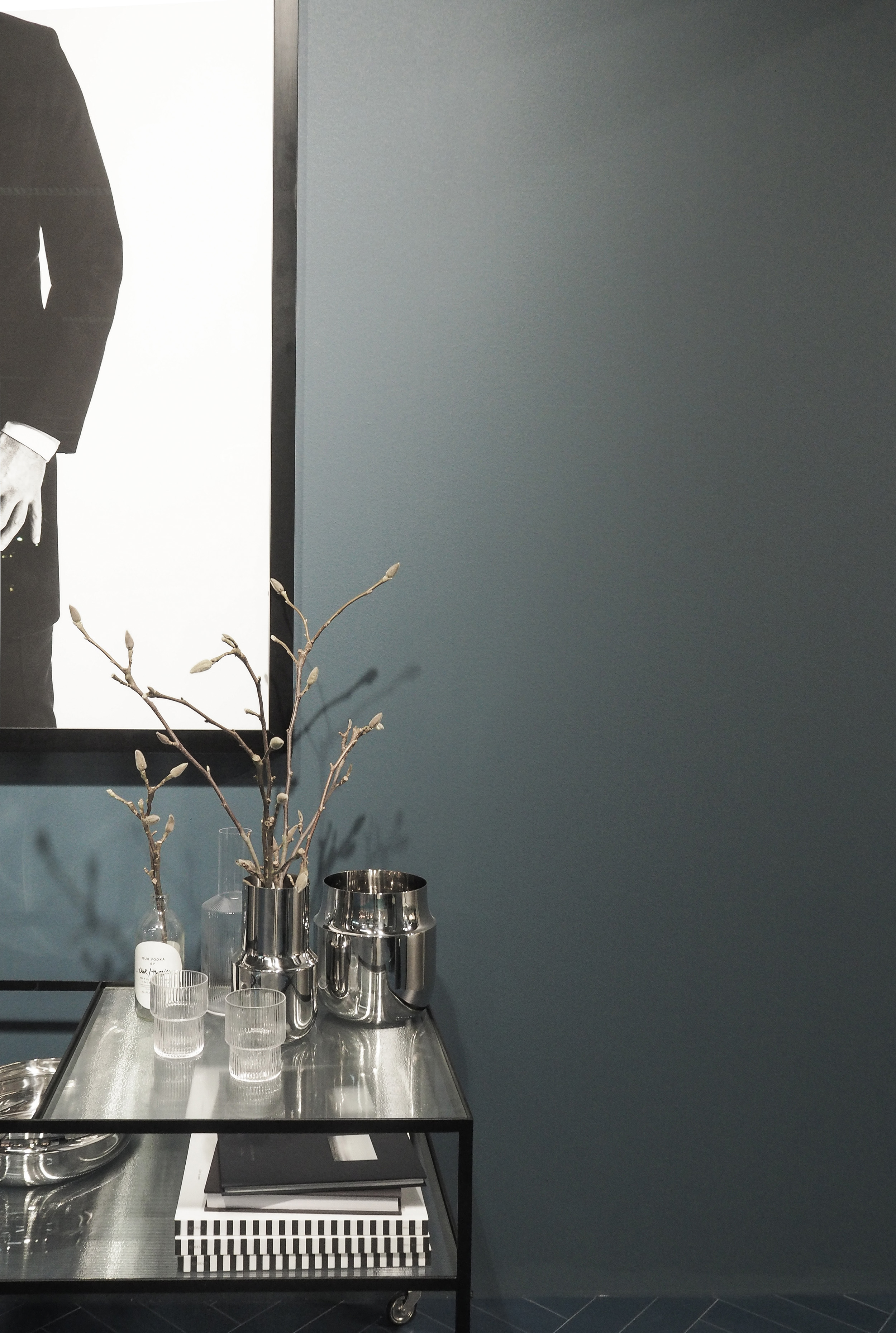 Stylish drinks trolley