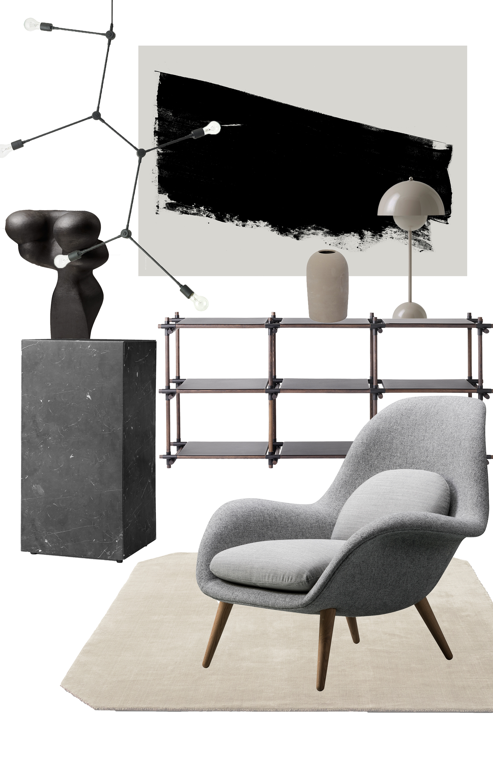 Scandinavian sophistication moodboard