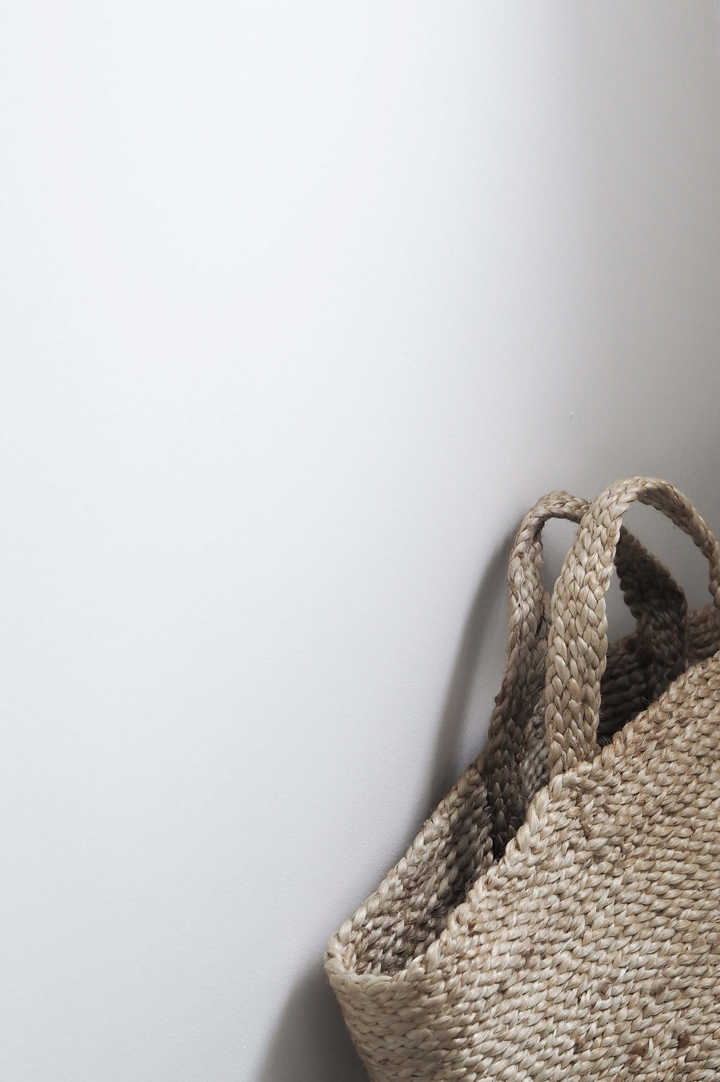 Woven Jute basket, Scandinavian design