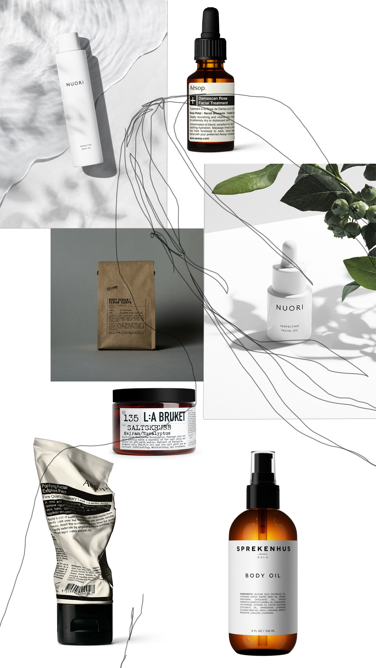Scandinavian and minimalist skincare , Danish and Swedish skin care