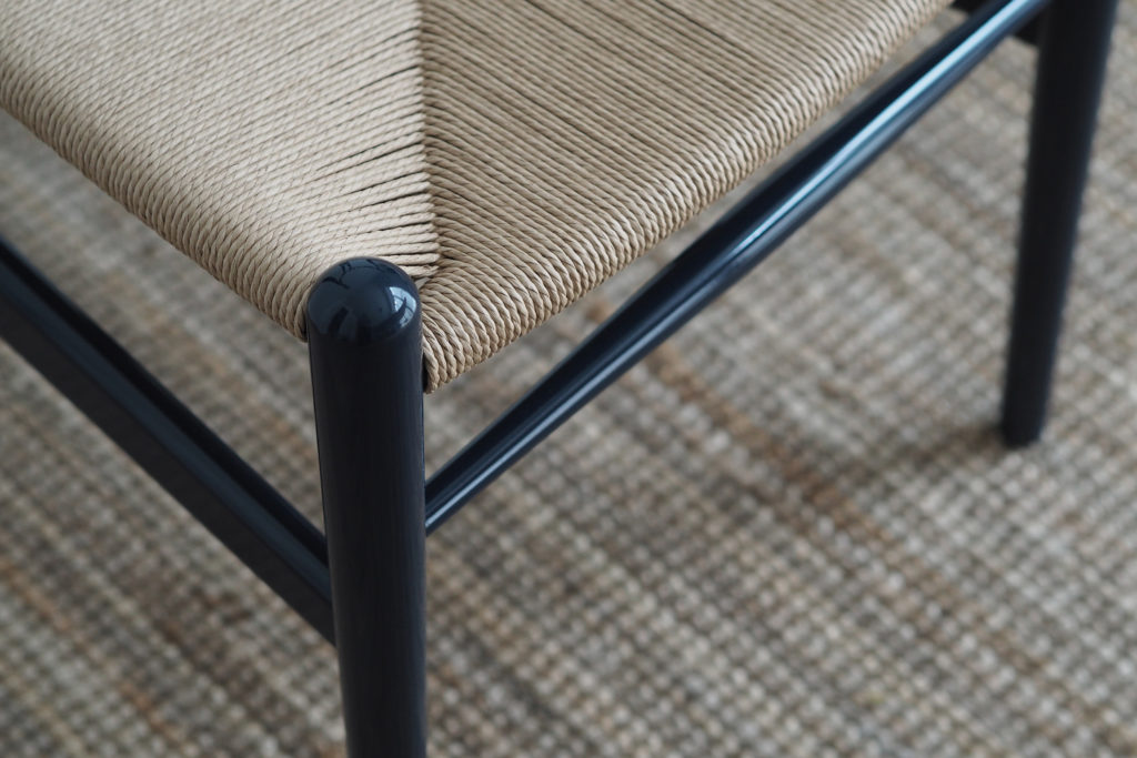 Hans J.Wegner's CH24 Wishbone chair goes blue for his 106th birthday